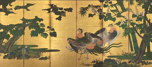 Tosa Mitsuyoshi - Peafowl and Phoenixes