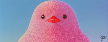 Roze Vogel | Pink Stare van OMG Art