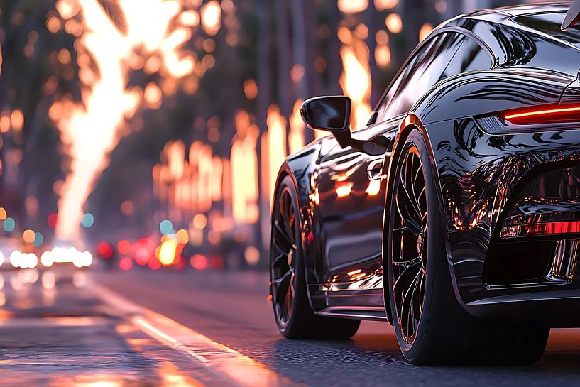 A black Porsche 911 GT3 by PixelPrestige