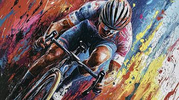 Dynamischer Radfahrer