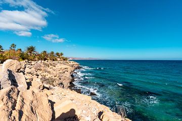 Fuerteventura's Rocky Beach Line by Christian Klös
