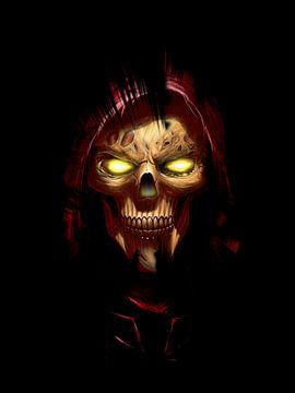 Skull Red and black by Nurcholis Majid