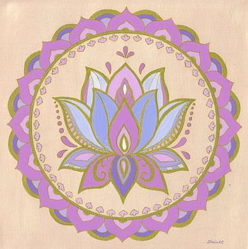 De lotusbloem-mandala van Sandra Steinke
