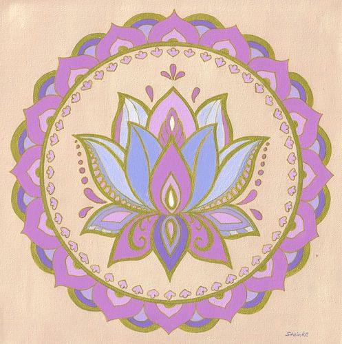 De lotusbloem-mandala