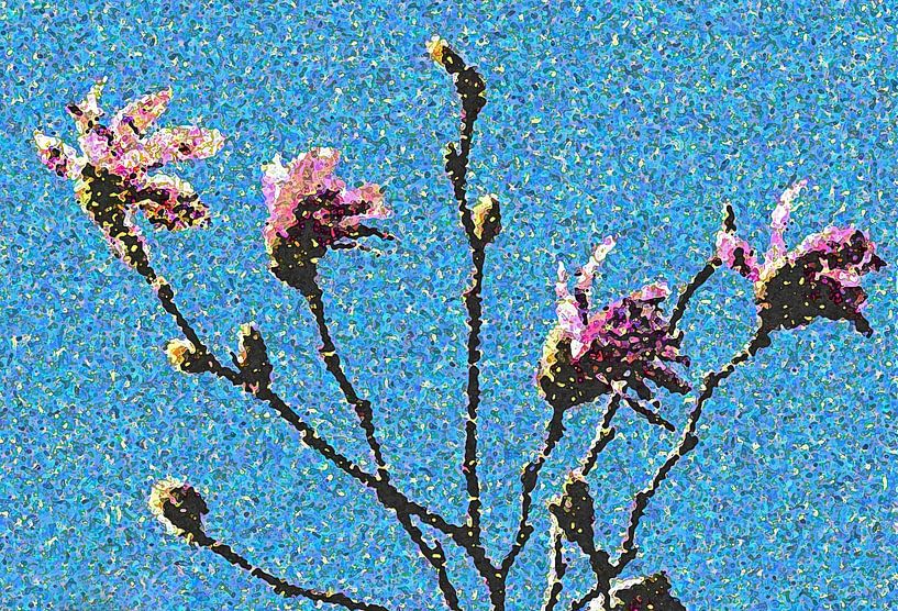 Magnolia a la van Gogh van ArtelierGerdah
