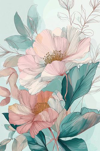 Vintage Flora in Pastel Shades no. 4