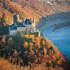 Burg Katz und Mittelrheintal bei St. Goarshausen von Christian Müringer