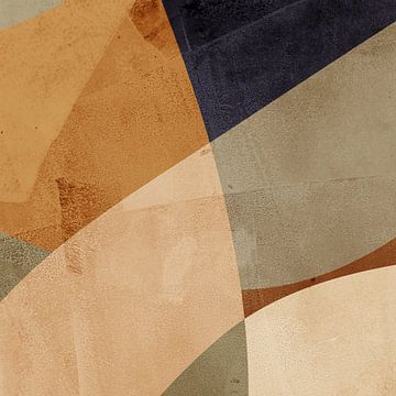 Abstracte kunst in neutrale kleuren nr. 2 van Dina Dankers
