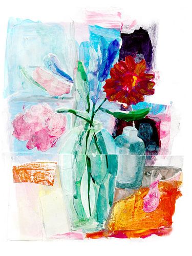 Kleurrijk stilleven met bloemen