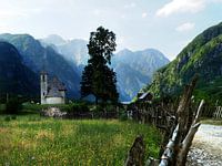 Katholieke kerk in Theth Albanië