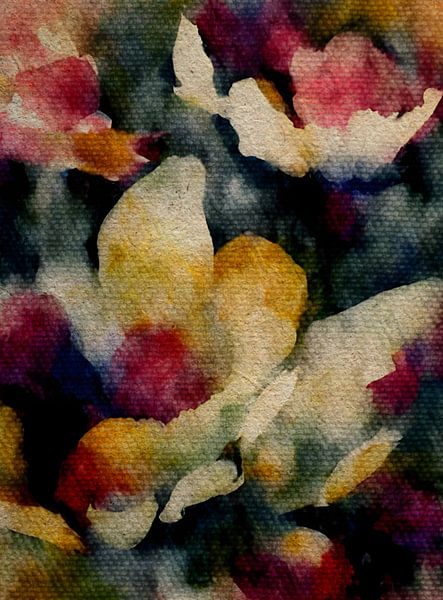 Colourful abstract flowers No.03 | The Bohemian Vintage Collection by MadameRuiz