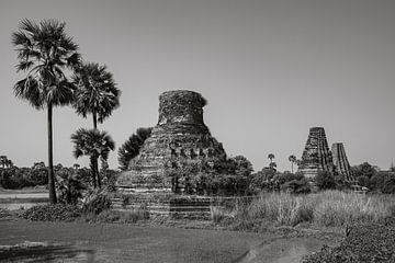 De tempels van Ava in Myanmar van Roland Brack