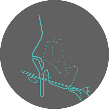 Hard love. Hoge hakken vermorzelen een roos