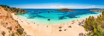Panorama de la plage de Platja de Portals Nous à Majorque, Espagne Îles Baléares sur Alex Winter