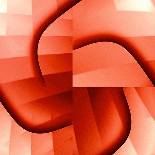 L'escalier rouge en colimaçon