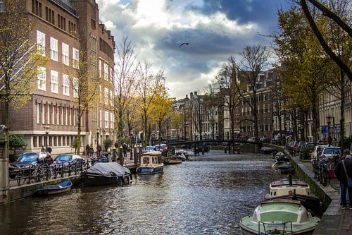 Oudezijds Voorburgwal Amsterdam, herfst