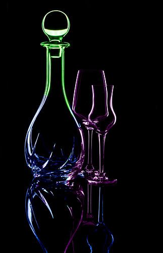 Glänzende Transparenz