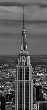 Empire State Building in zwart-wit van Davey Bogaard