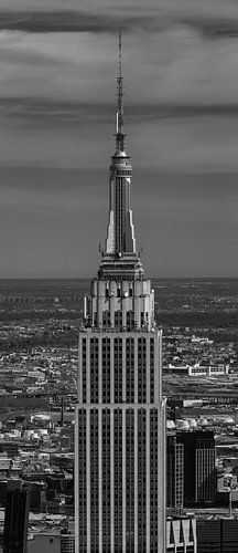 Empire State Building in zwart-wit