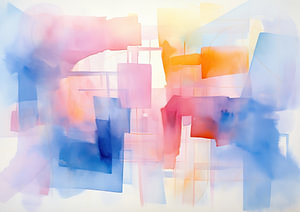 Abstrakt in Aquarell 150961