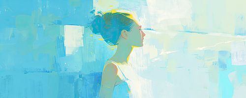 Modernes abstraktes Porträt