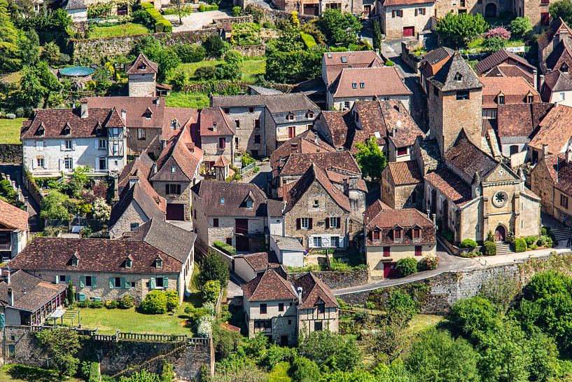 View of village in France from above by Martijn Joosse