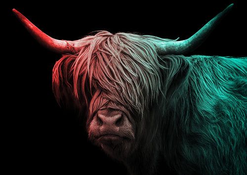 Schottischer Highlander Doppellicht