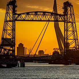 Sonnenuntergang in Rotterdam (1) von Klaus Lucas