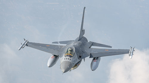 Belgian General Dynamics F-16AM Fighting Falcon.