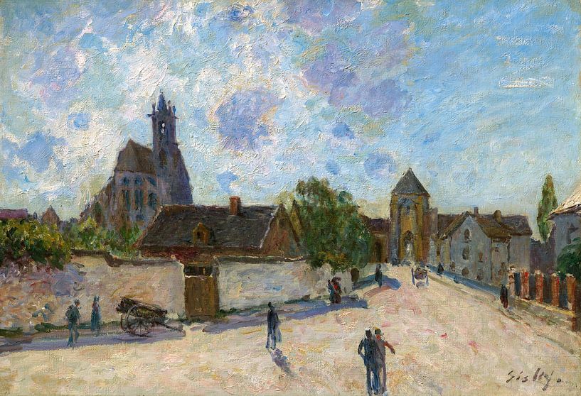 Alfred Sisley,Die Straßen von Morett von finemasterpiece