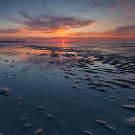 Sand patterns on the beach by Marc Vermeulen