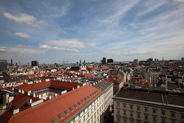Uitzicht over Wenen, Oostenrijk, in kleur van Bianca Meyering Fotos - BMF