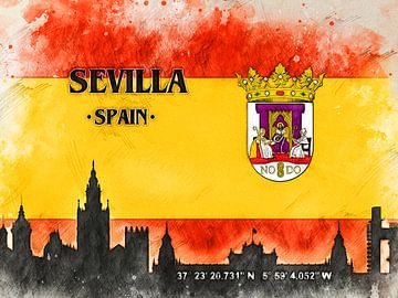 Sevilla von Printed Artings