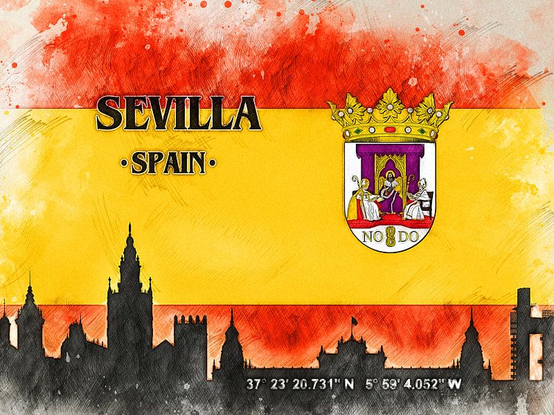 Sevilla van Printed Artings