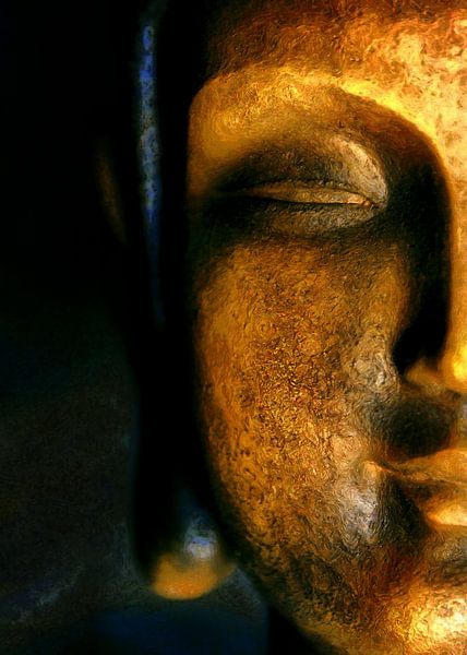 visage de bouddha par tophat