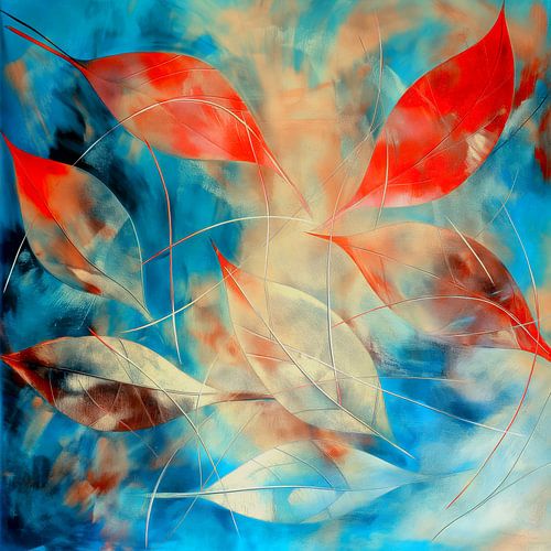 Collage van bladeren