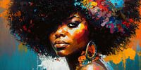 Dame colorée