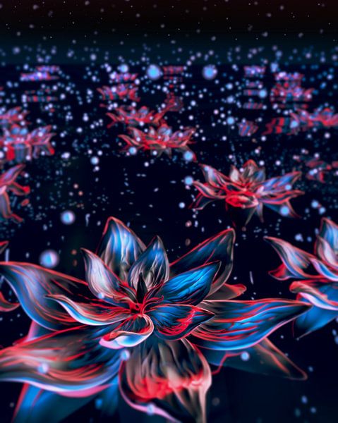 WaterLilies in Space by GoStijn