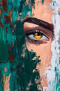 Een moment tussen kleuren en vormen van Poster Art Shop