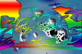 Vefremdeter  Schaum auf dem Wasser der Nordsee