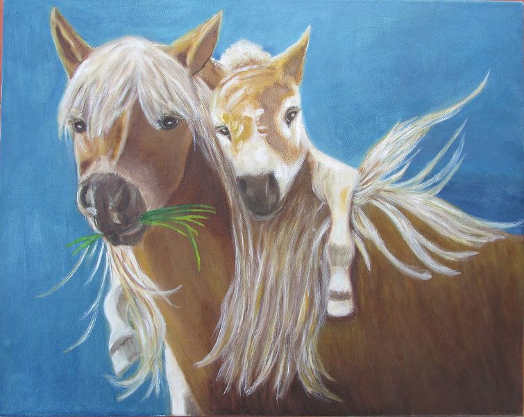 Horse and rider. by Gloria Gill