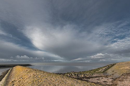 Blick auf das Wattenmeer von Roptazijl aus von Harrie Muis