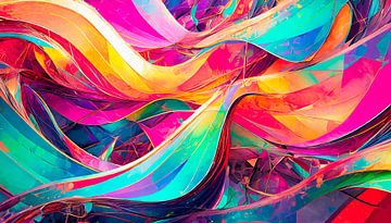 Colours with design and waves by Mustafa Kurnaz