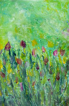 Wilde tulp 2 van Iris Holzer Richardson