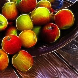 Still life with apples by Norman Krauß