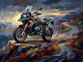 BMW R 1250 GS am Rande des Lichts von Jan Keteleer