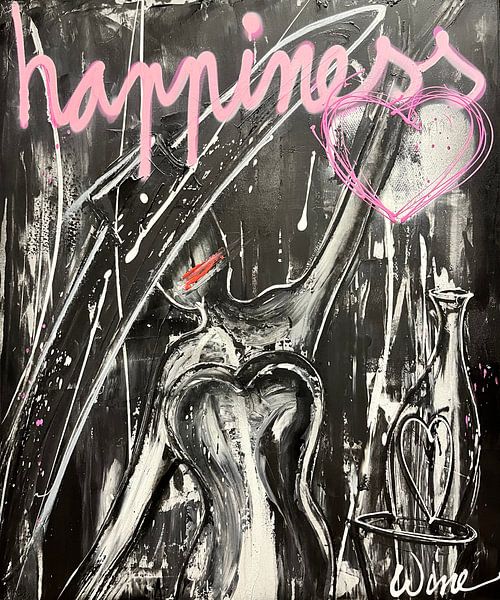 Happiness - by Geoffrey Wijn (Wine) by Geoffrey Wijn - WINE ART GALLERY