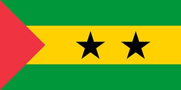 Flagge von São Tomé und Príncipe von de-nue-pic