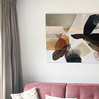 Klantfoto: Abstract van Your unique art, op aluminium