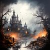 DARK ART Devilish castle by Melanie Viola